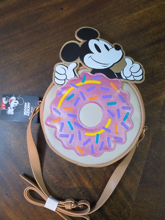 Disney Other - Bioworld Disney Mickey Mouse Donut Crossbody Bag - NWT